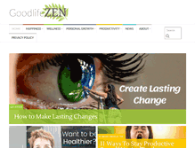 Tablet Screenshot of goodlifezen.com